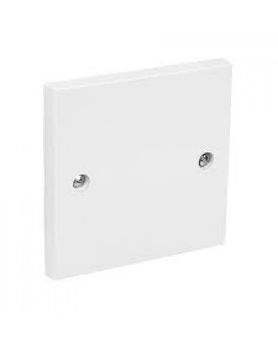 3" X 3" 1G BLANK PLATE (WHITE) [WIREMAN]